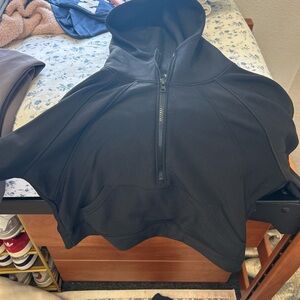 Black Half-Zip Hoodie